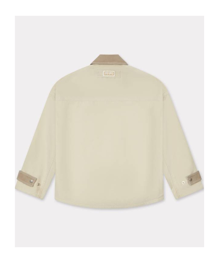 Kenzo Workwear Jacket In Cotton In Burgundy