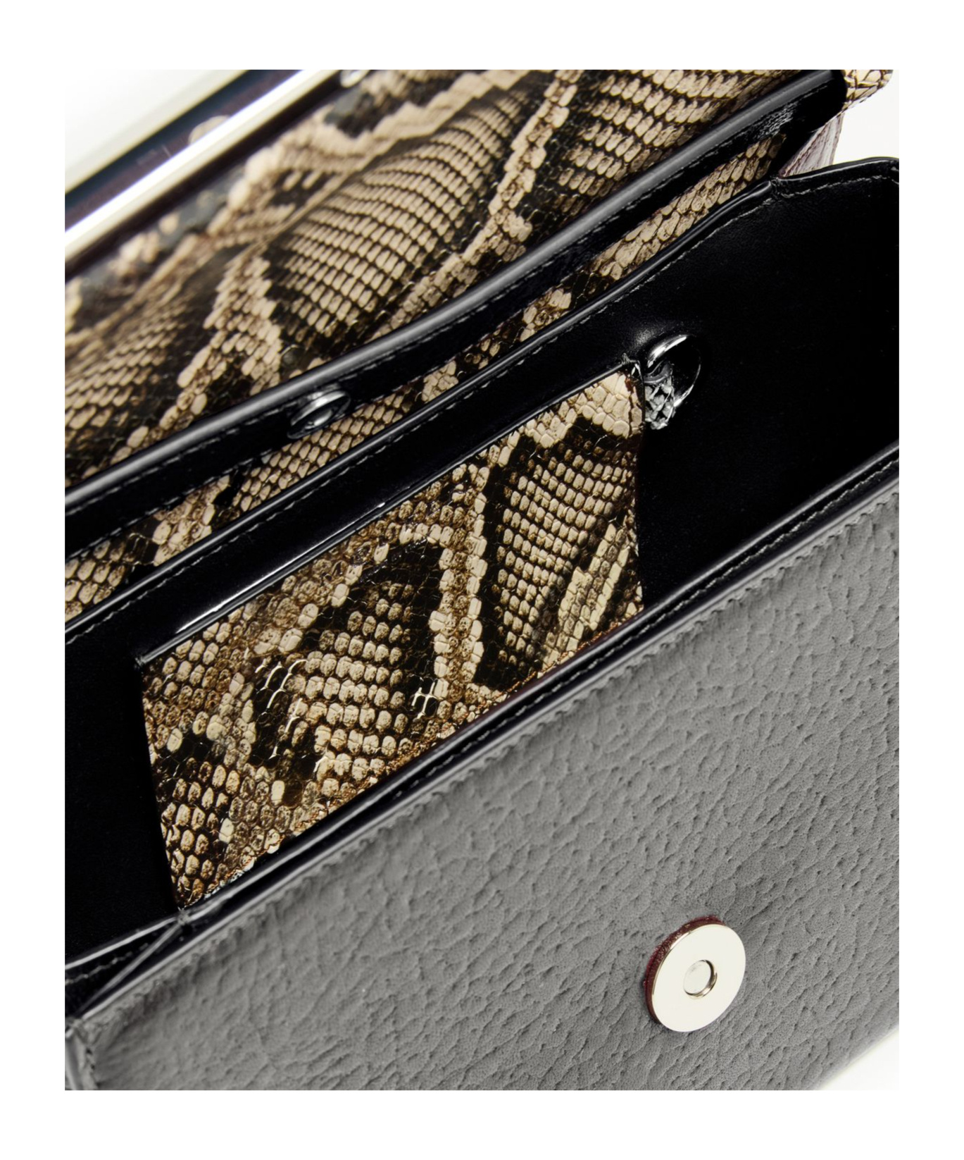 Shop Alexander Mcqueen Cross-bar Satchel Bag In Black