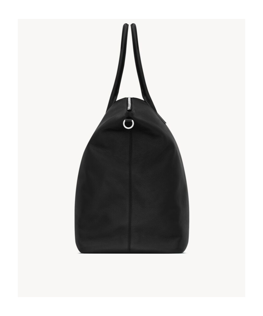 Saint Laurent Giant Bowling Tote In Grained Leather