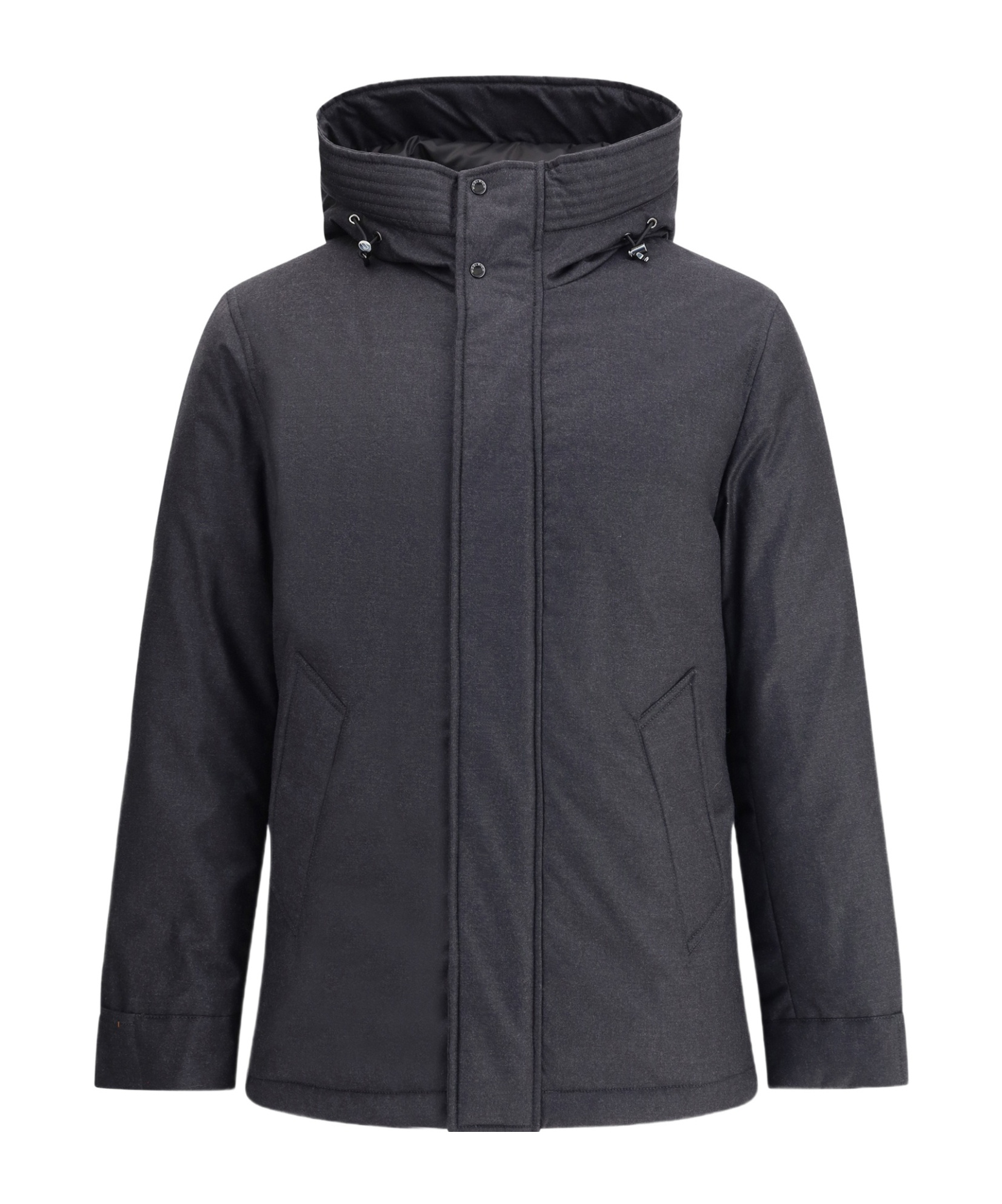 Woolrich Drawstring-hood Down Jacket In Black