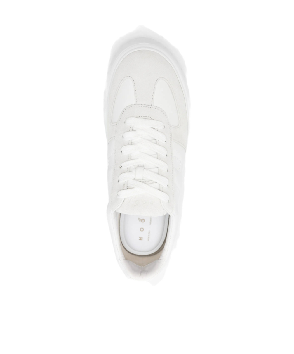 Hogan H-stripes Platform Sneakers In White