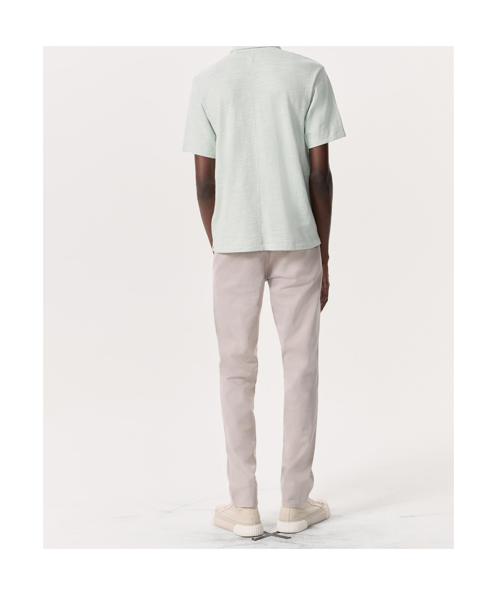 Rag & Bone Short-sleeved Polo Shirt In Gray