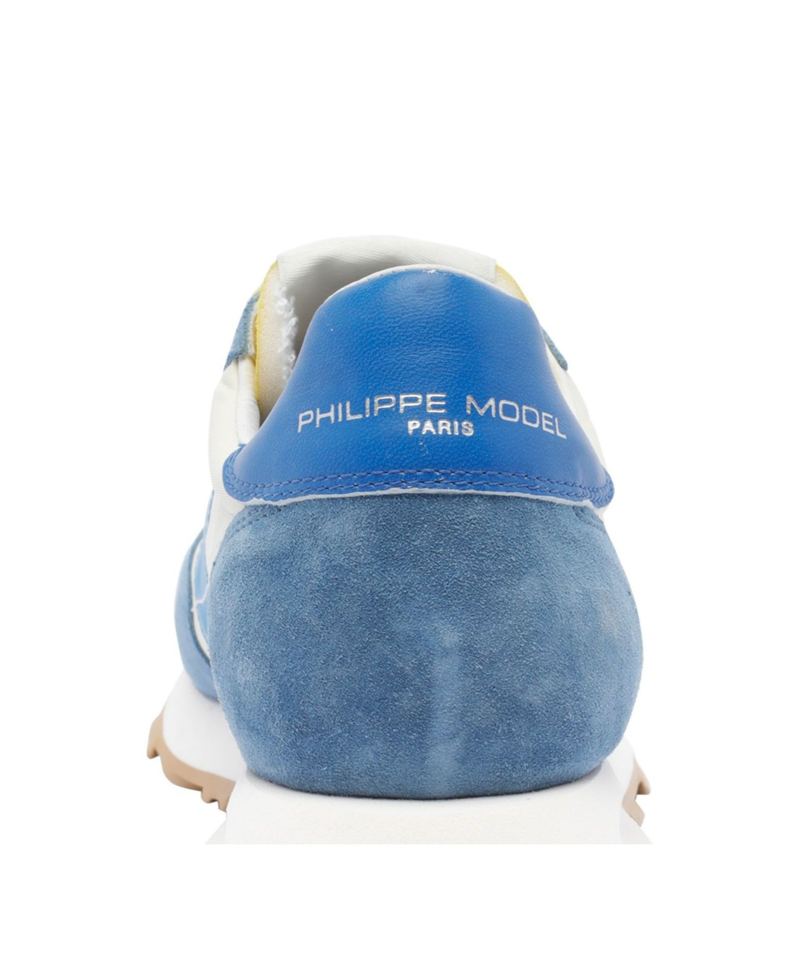 Philippe Model Paris Leather And Fabric Sneakers In Blue