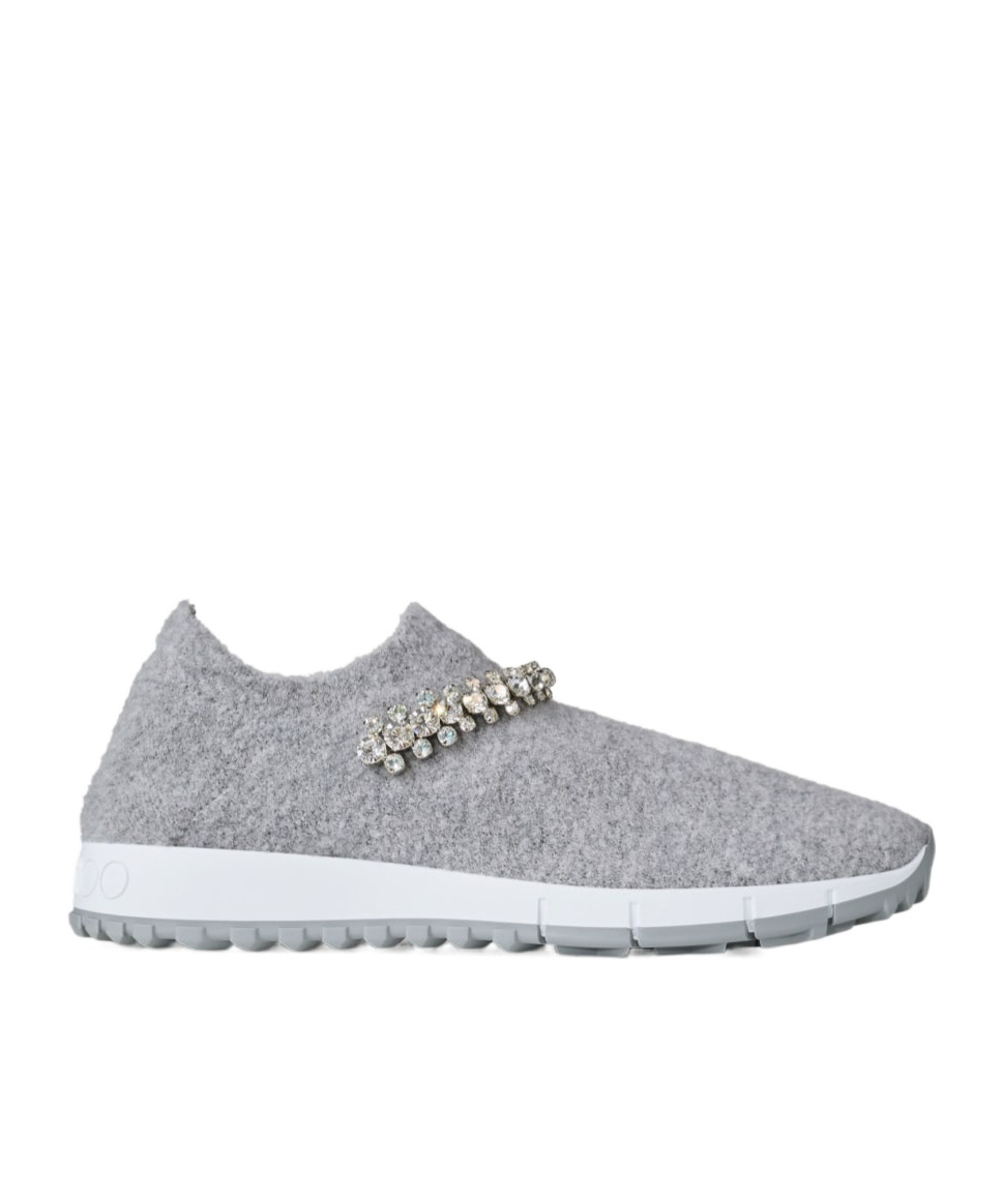 JIMMY CHOO ROUND-HEAD SNEAKERS