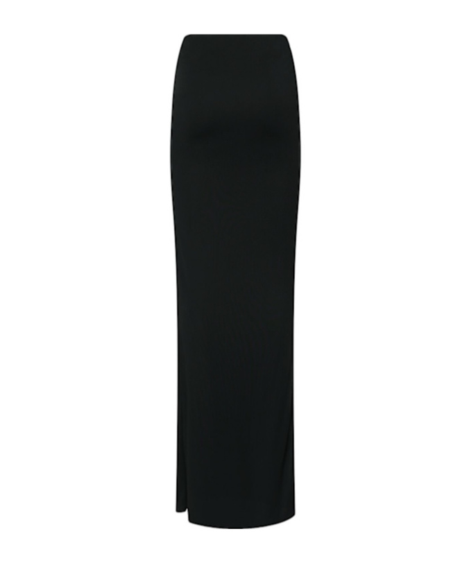 Jacquemus La Jupe Peplo Long Skirt W/ Slit