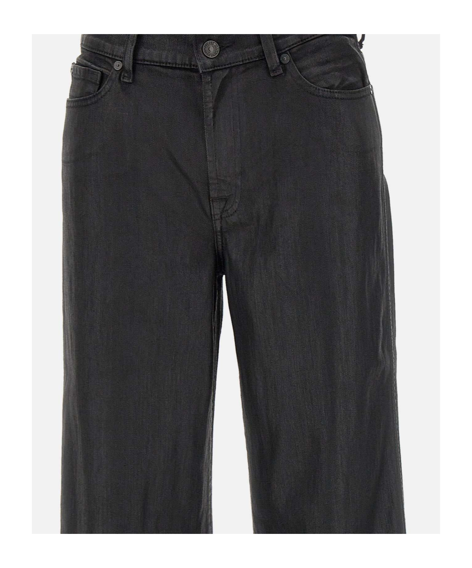 7 For All Mankind Trousers In Black