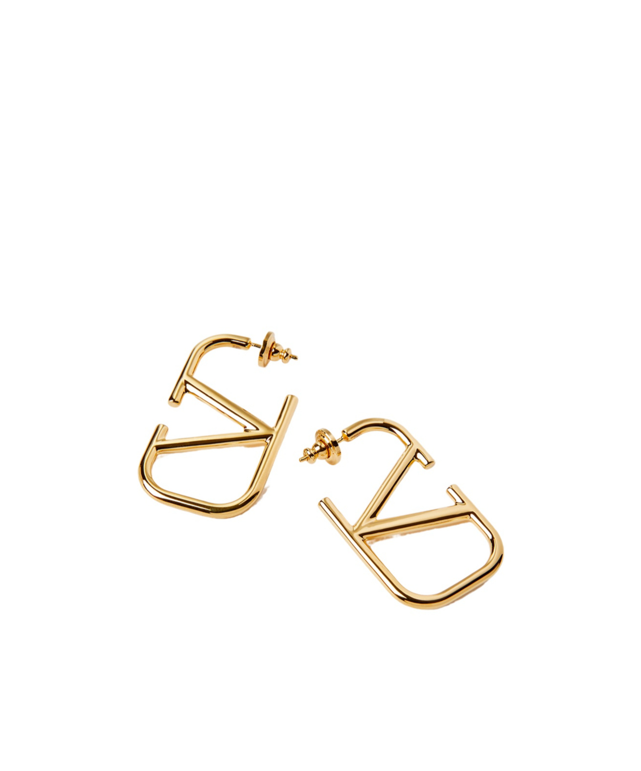 Valentino Vlogo Signature Geometric Earrings In Yellow