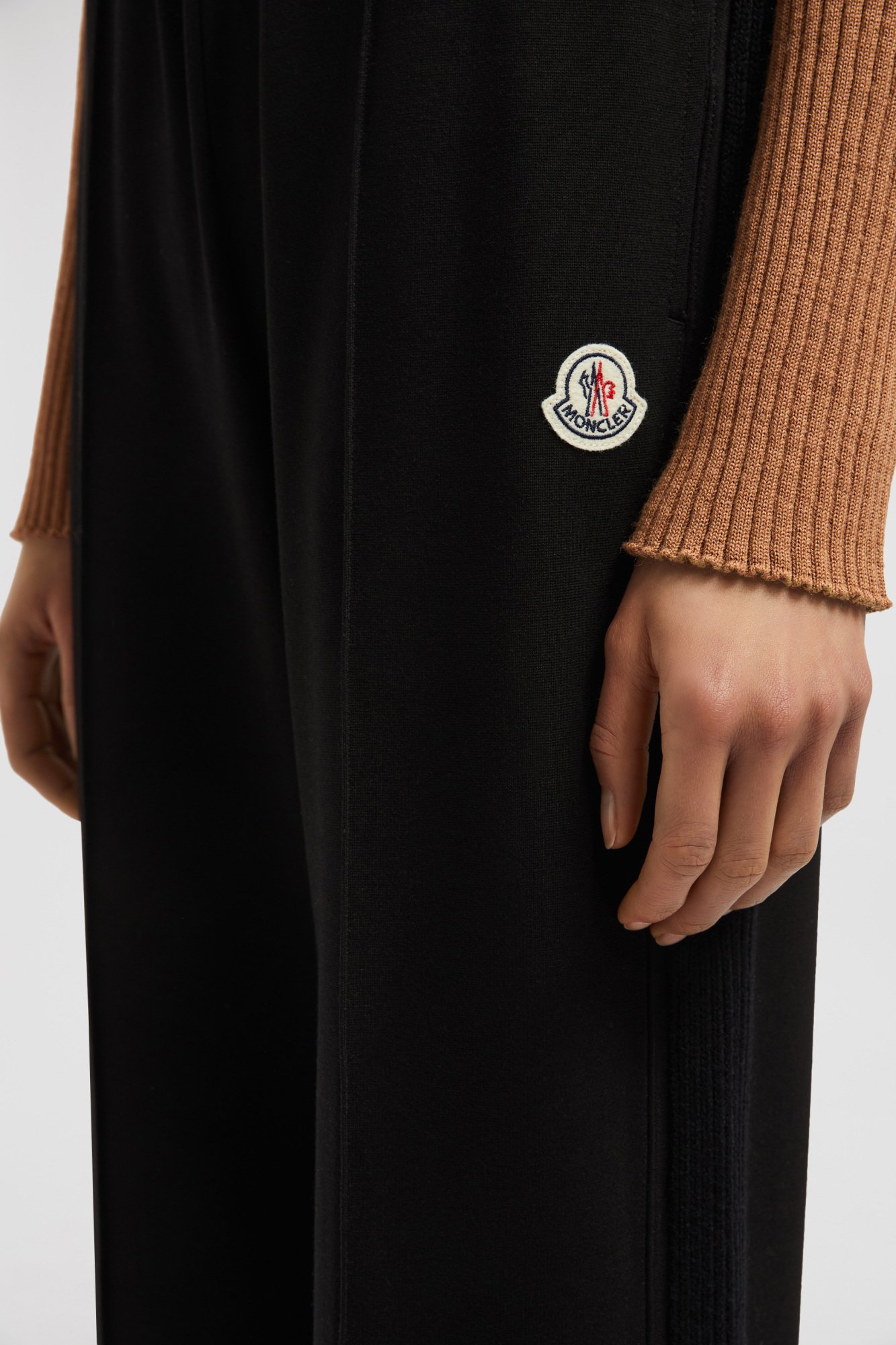 MONCLER LOGO PATCH TRACK BOTTOMS