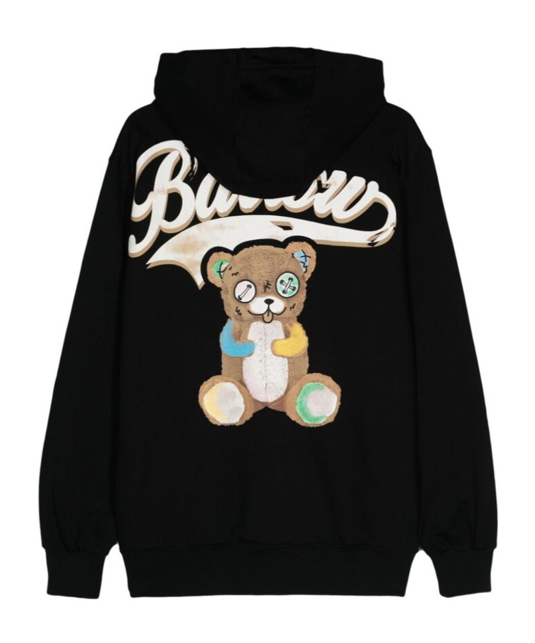 Barrow Unisex Cotton Sweatshirt With Logo Print On The Front In Black