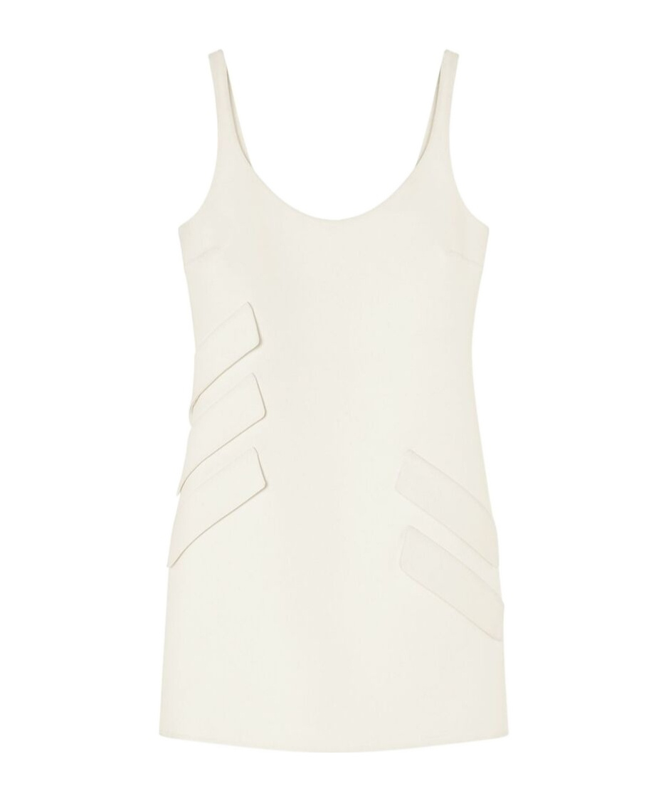 Versace Scoop-neck Minidress In White