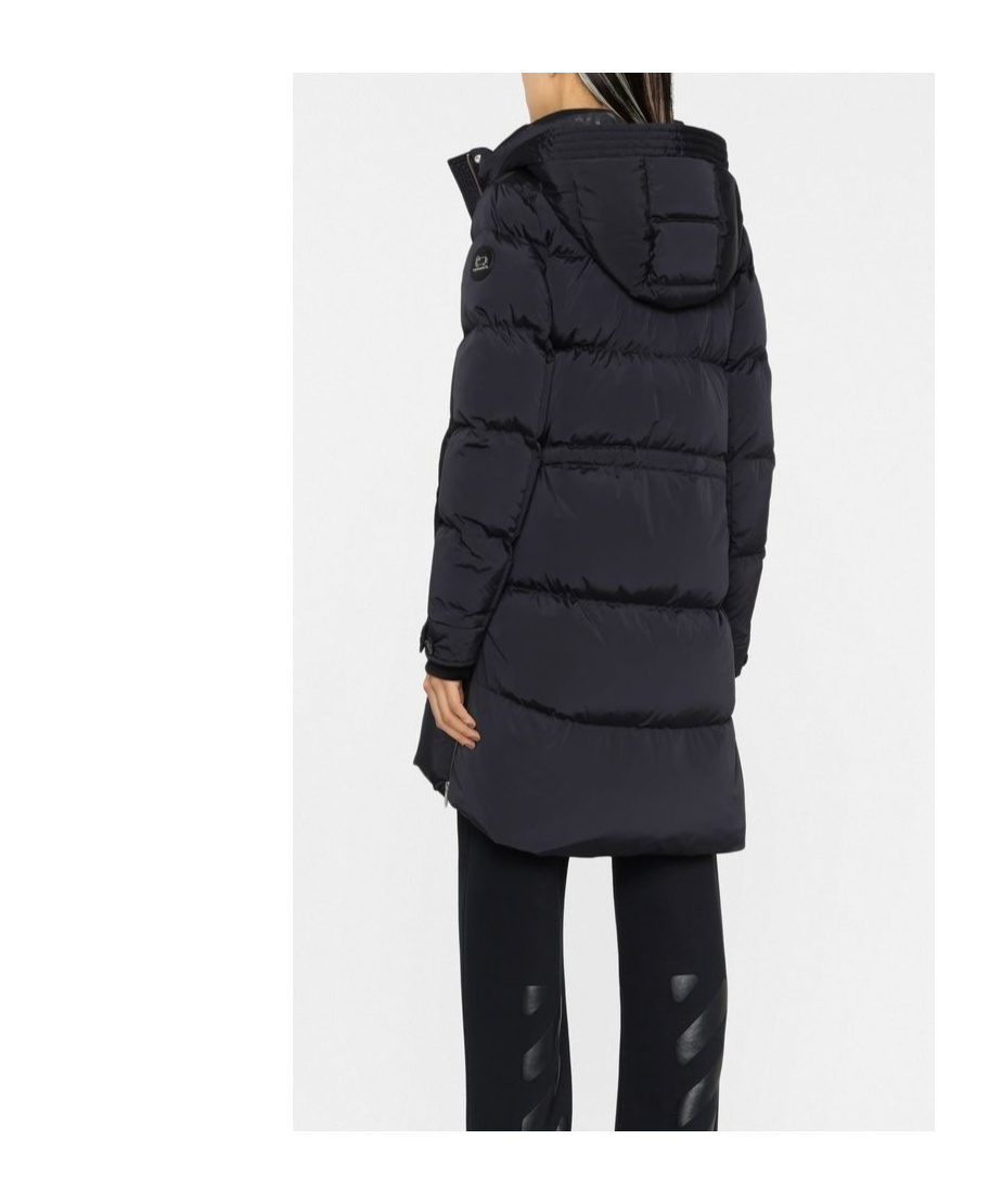 Woolrich Hooded Down Jacket In Black