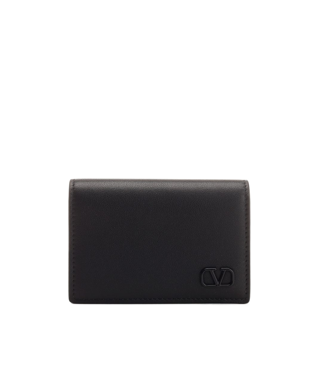 Valentino Mini Vlogo Cardholder In Black