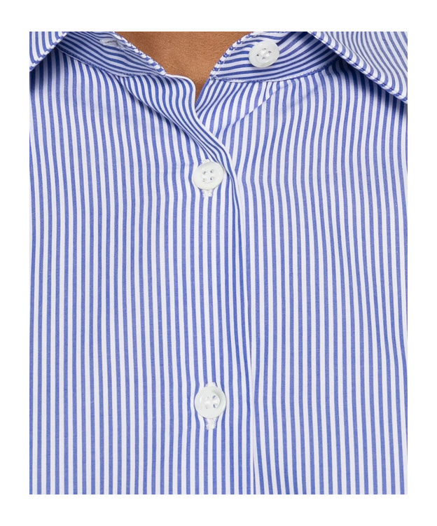 Mazzarelli Gea Striped Button-fastening Shirt In Blue