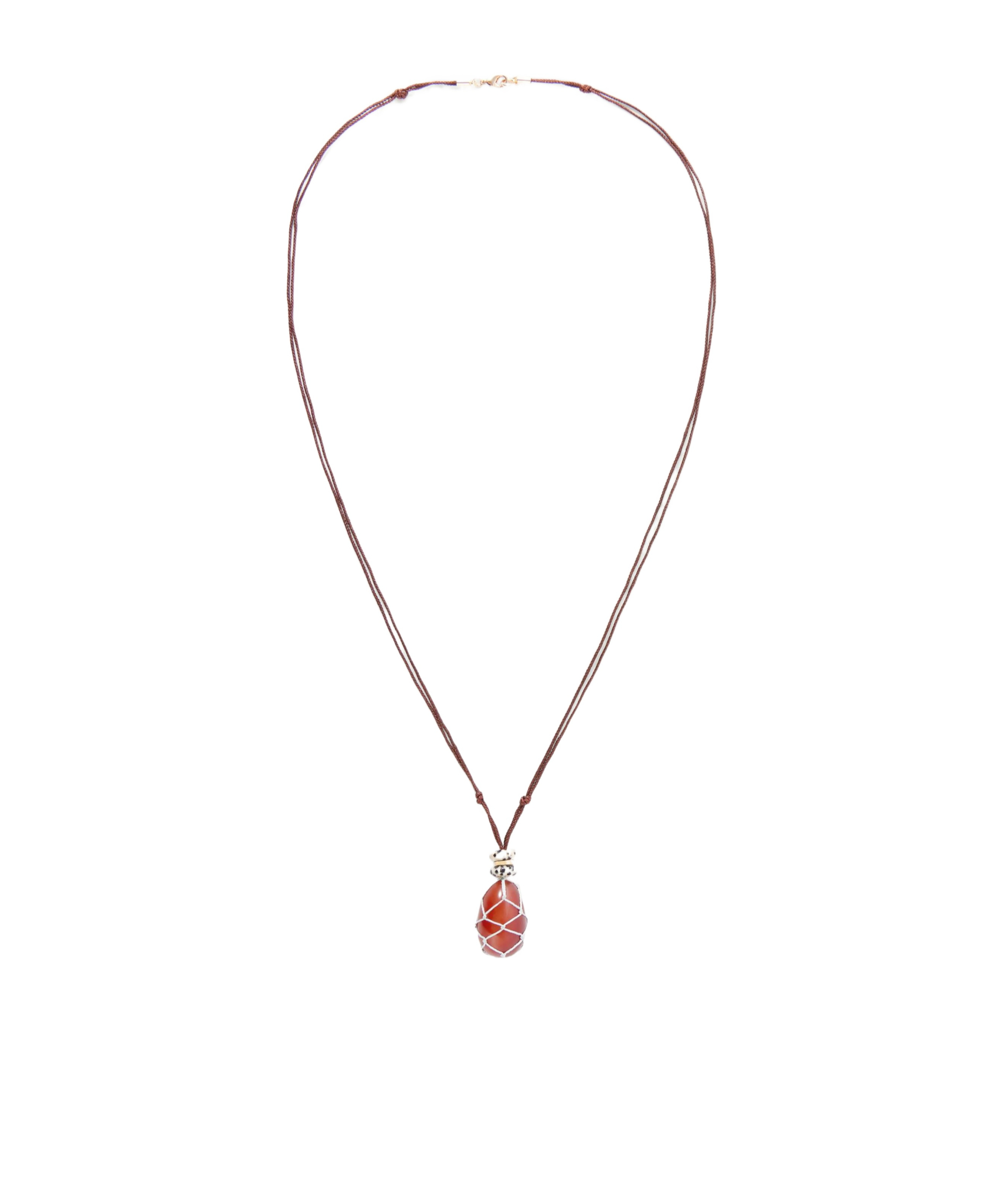 Assouline Carnelian Pendant Necklace In Red