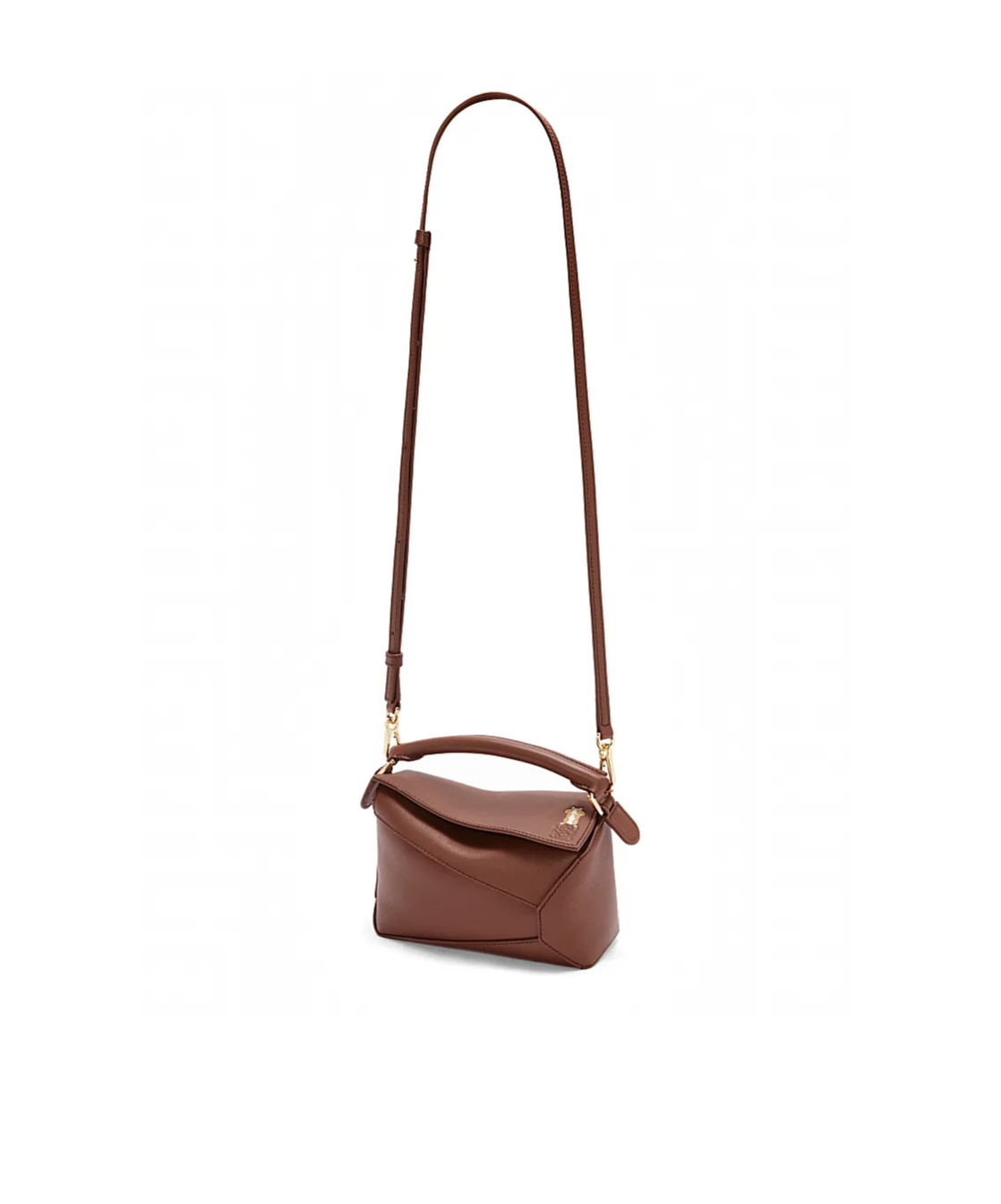Loewe X Suna Fujita - Hamster Puzzle Edge Classic Calf Leather Mini Bag In Brown