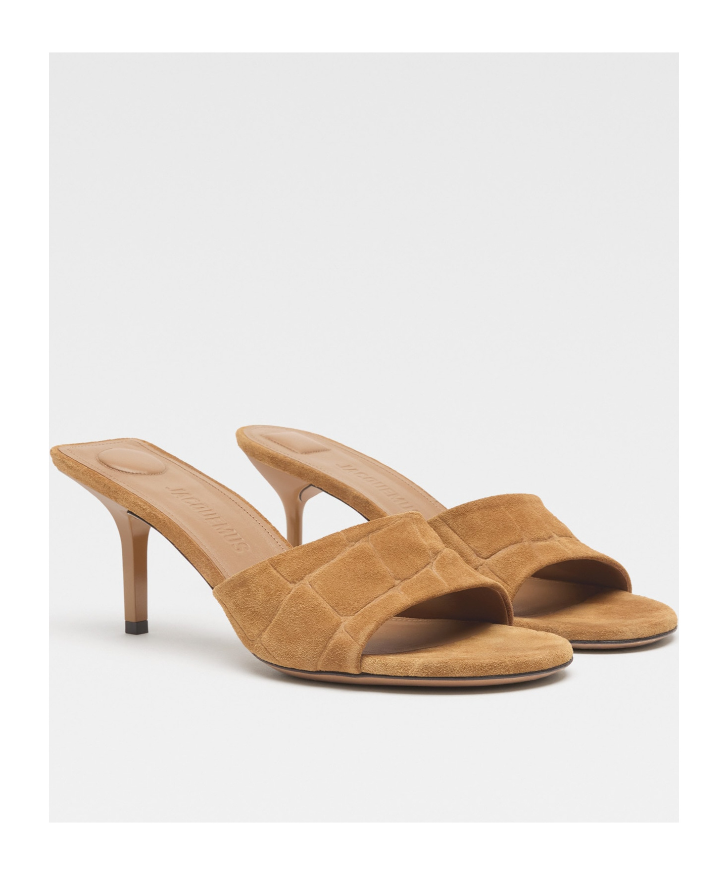 Jacquemus Open-toed High-heeled Sandals In Brown