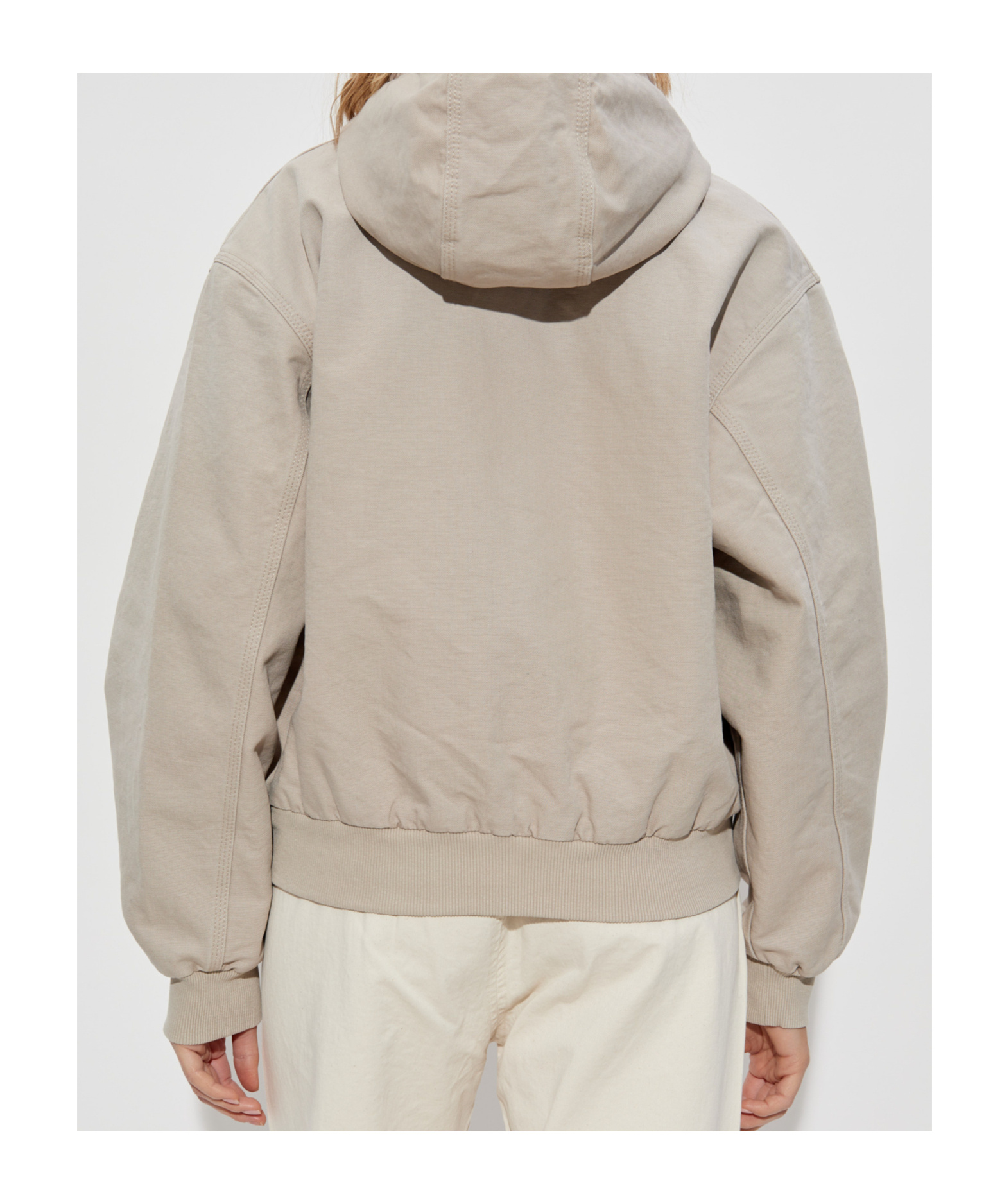 Carhartt Hooded Jacket In Nude