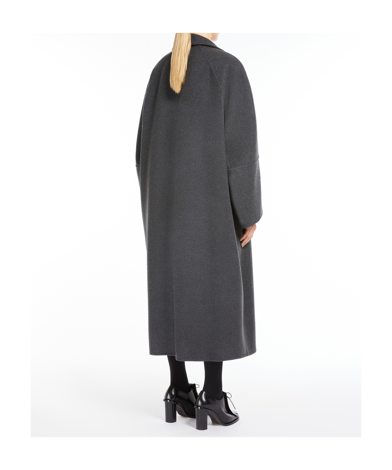 Max Mara Virgin Wool-blend Coat In Black