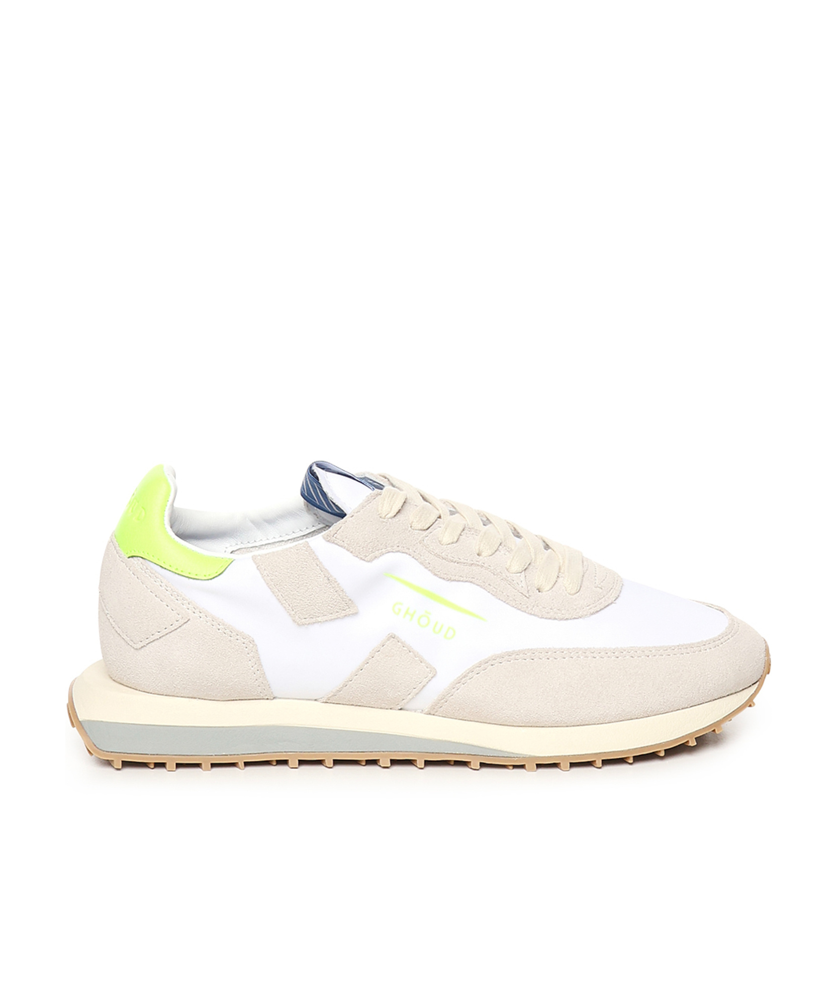 Ghoud Lace Up Sneakers In White