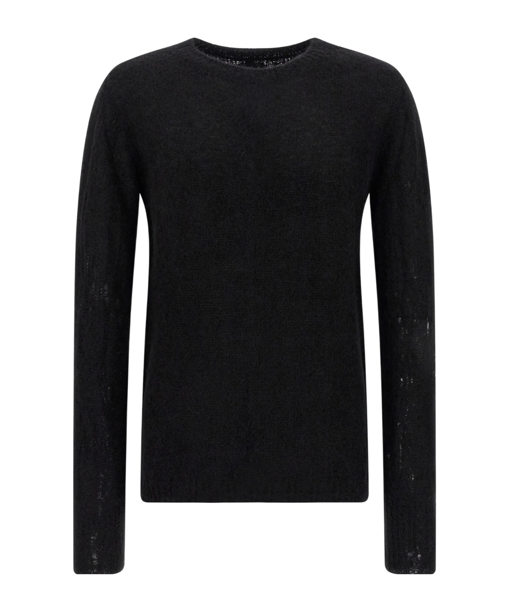 Thom Krom Crew-neck Long-sleeve Sweater In Black