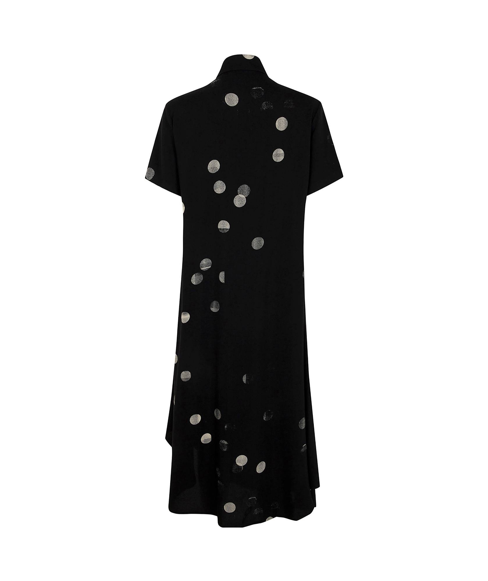 Y's High-necked Dress In Black