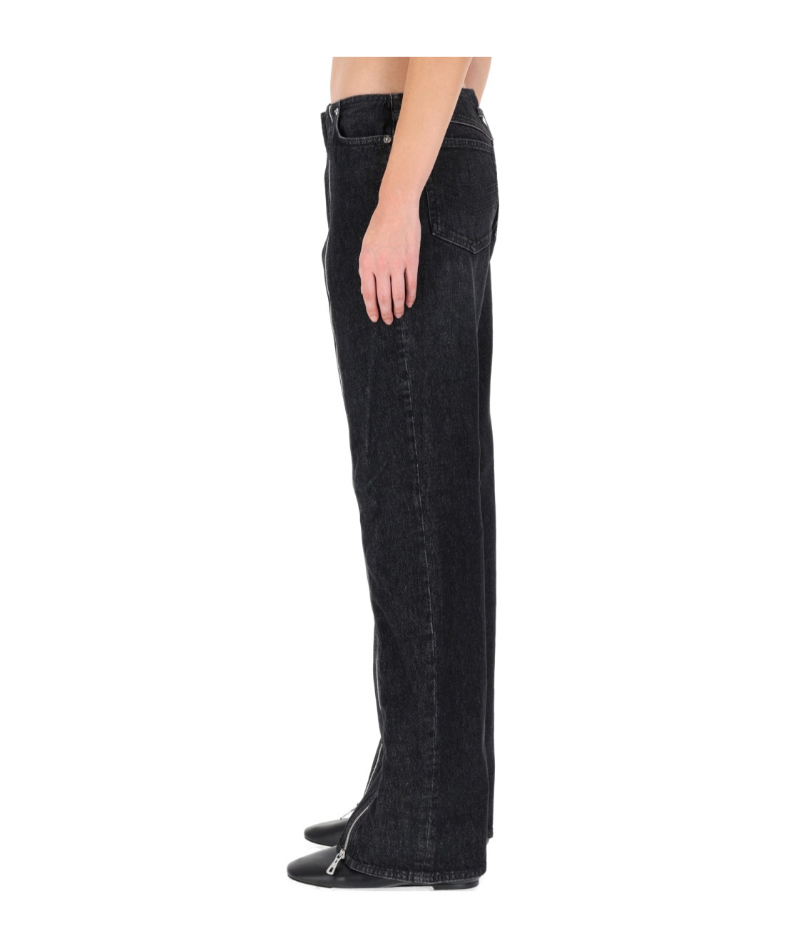 Jean Paul Gaultier Women Double Zipper Pants In Black