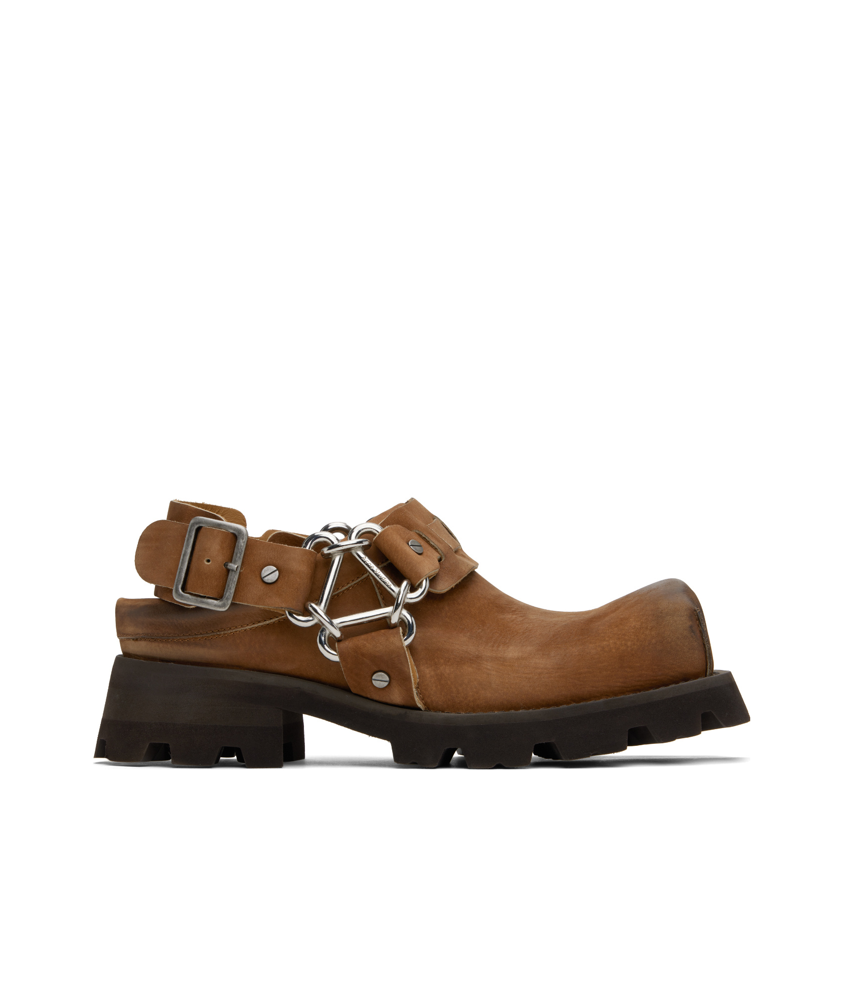 Acne Studios Balius Slingback Shoe In Brown