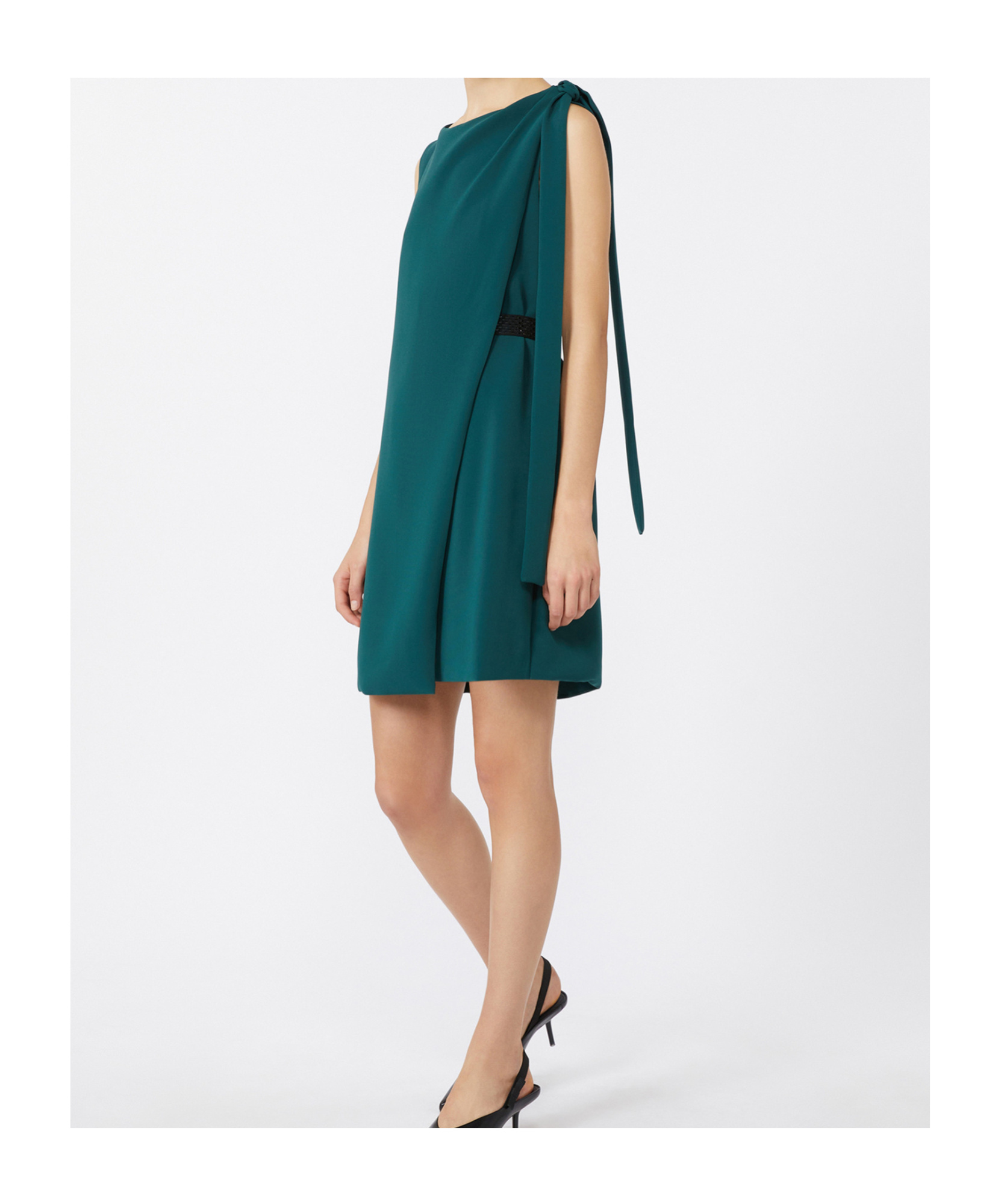 Max Mara Cady Tunic Dress In Green