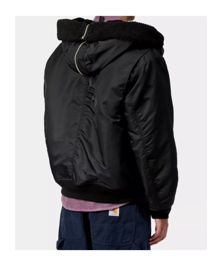 Carhartt Oltera Hooded Jacket In Black
