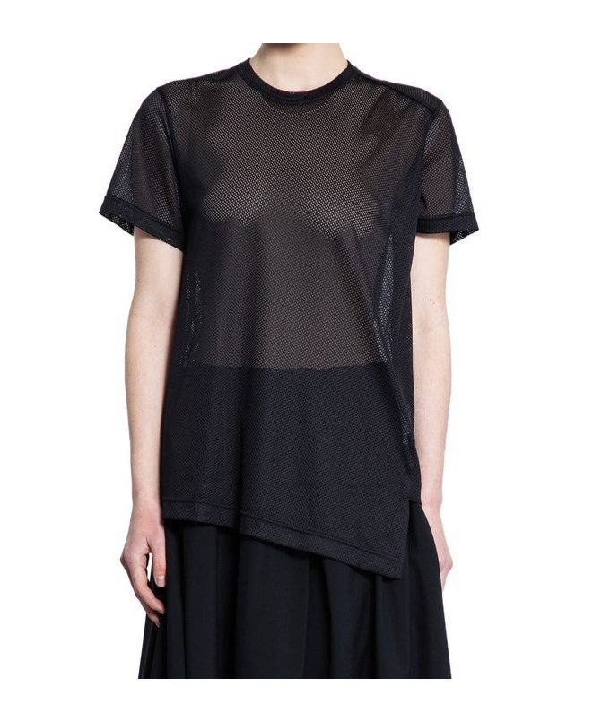 Comme Des Garçons Asymmetric Mesh T-shirt