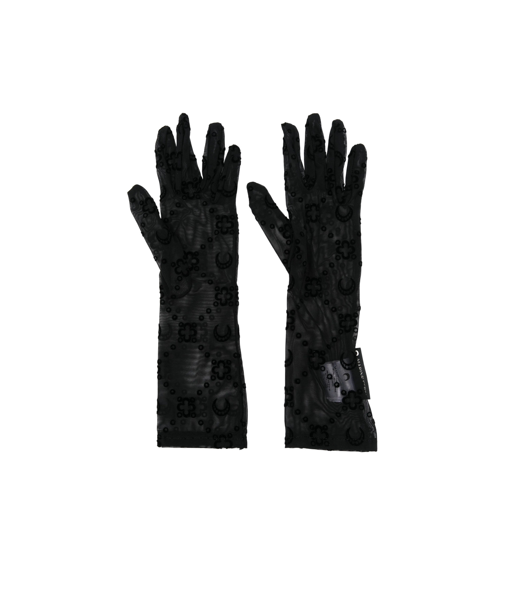 Marine Serre Moon Monogram Semi Sheer Gloves
