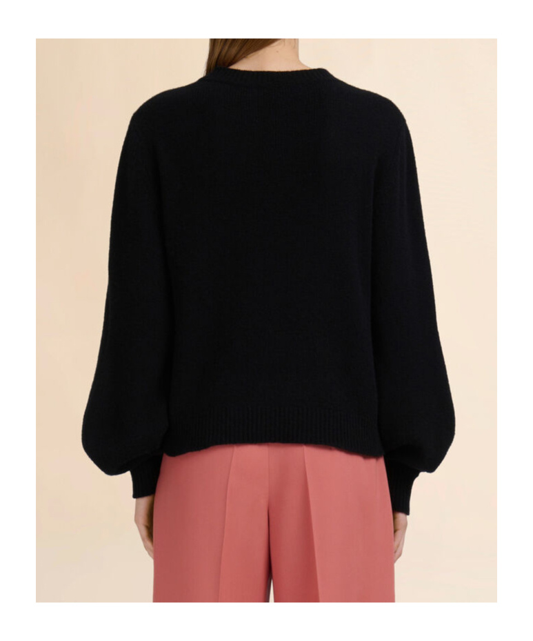 Marni Womens 00n99 Branded-patch Knitted Cashmere Jumper In Black