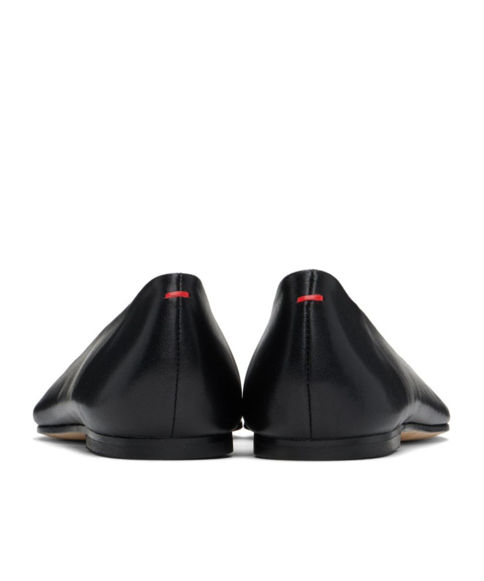 Aeyde Cassy Leather Ballet Flats In Black
