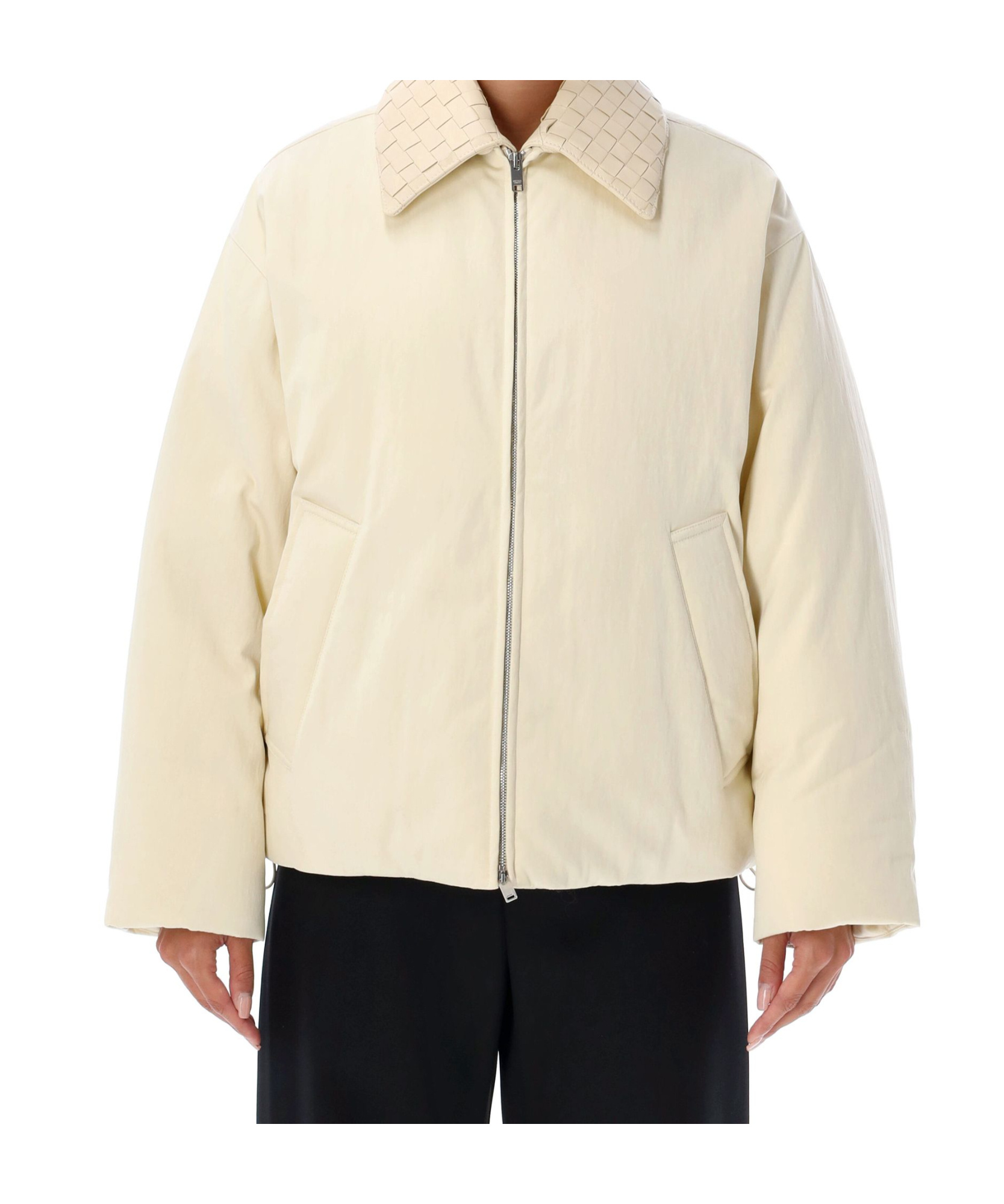 Bottega Veneta Long-sleeved Cotton Clothes In Nude