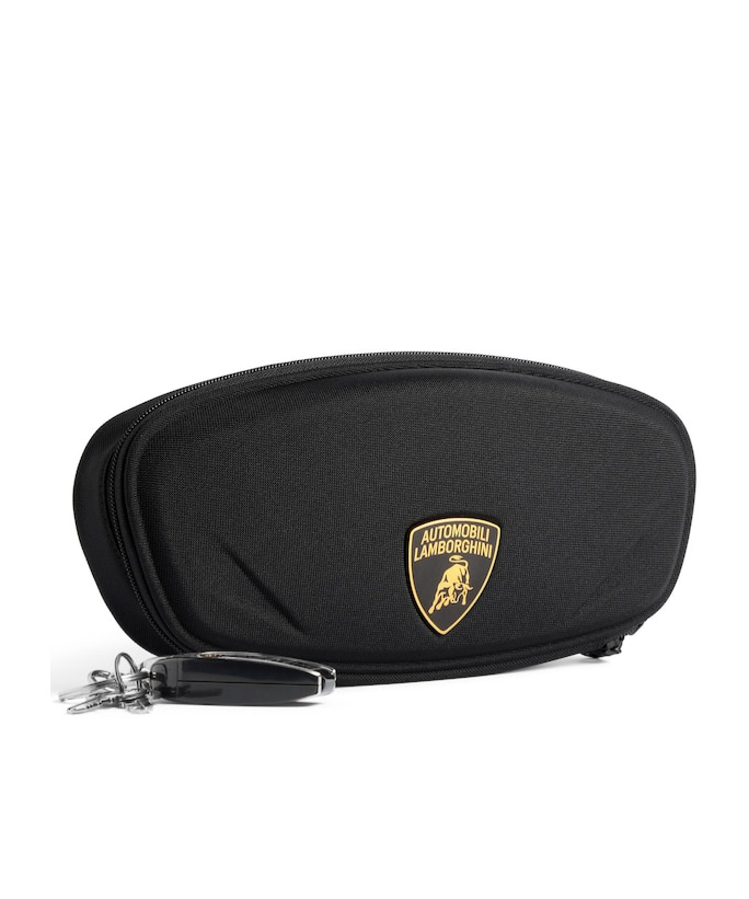 Balenciaga Men's Automobili Lamborghini Clutch With Charms In Black