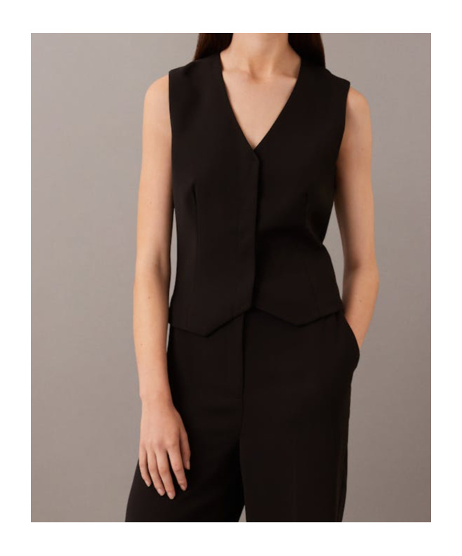 Shop Calvin Klein Sleeveless Top In Black