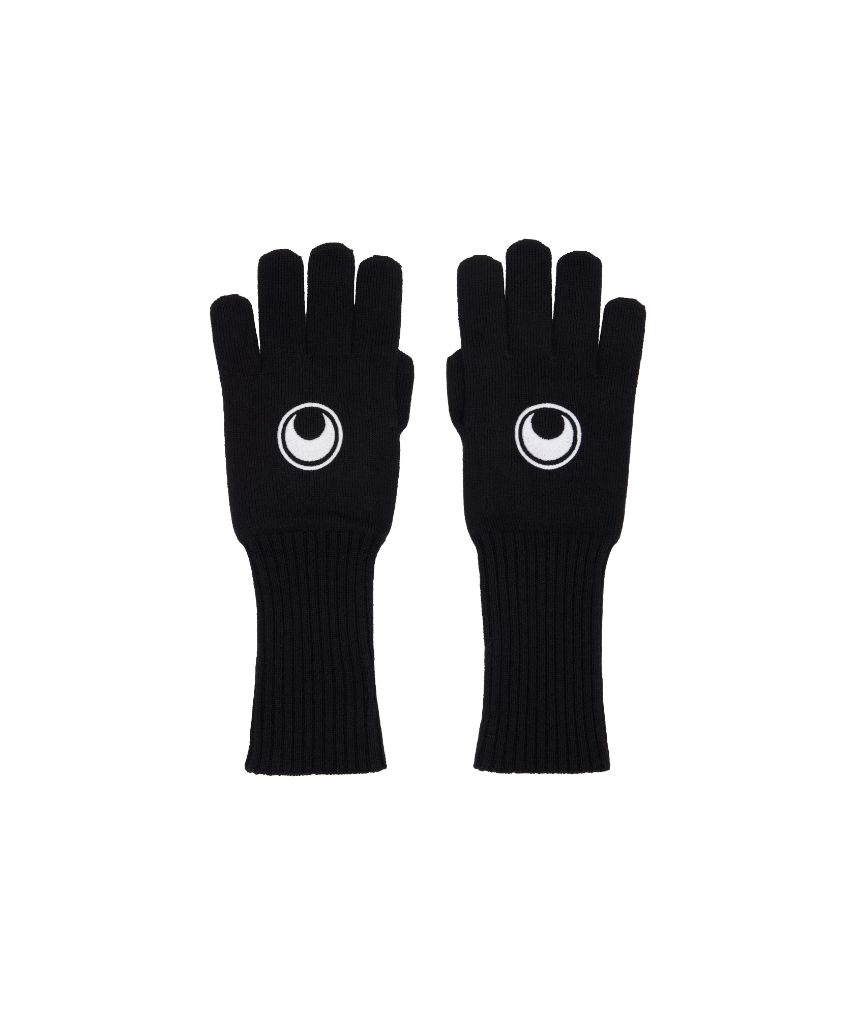 MARINE SERRE MOON LOGO KNIT LONG GLOVES