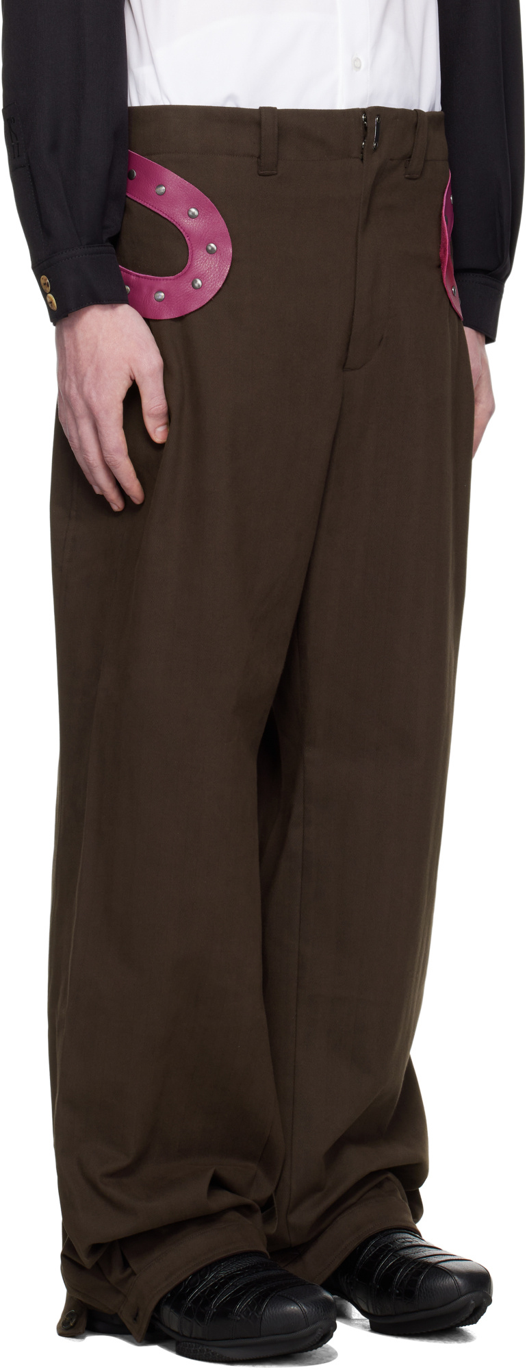 Kiko Kostadinov Belt Loop Casual Pants In Black