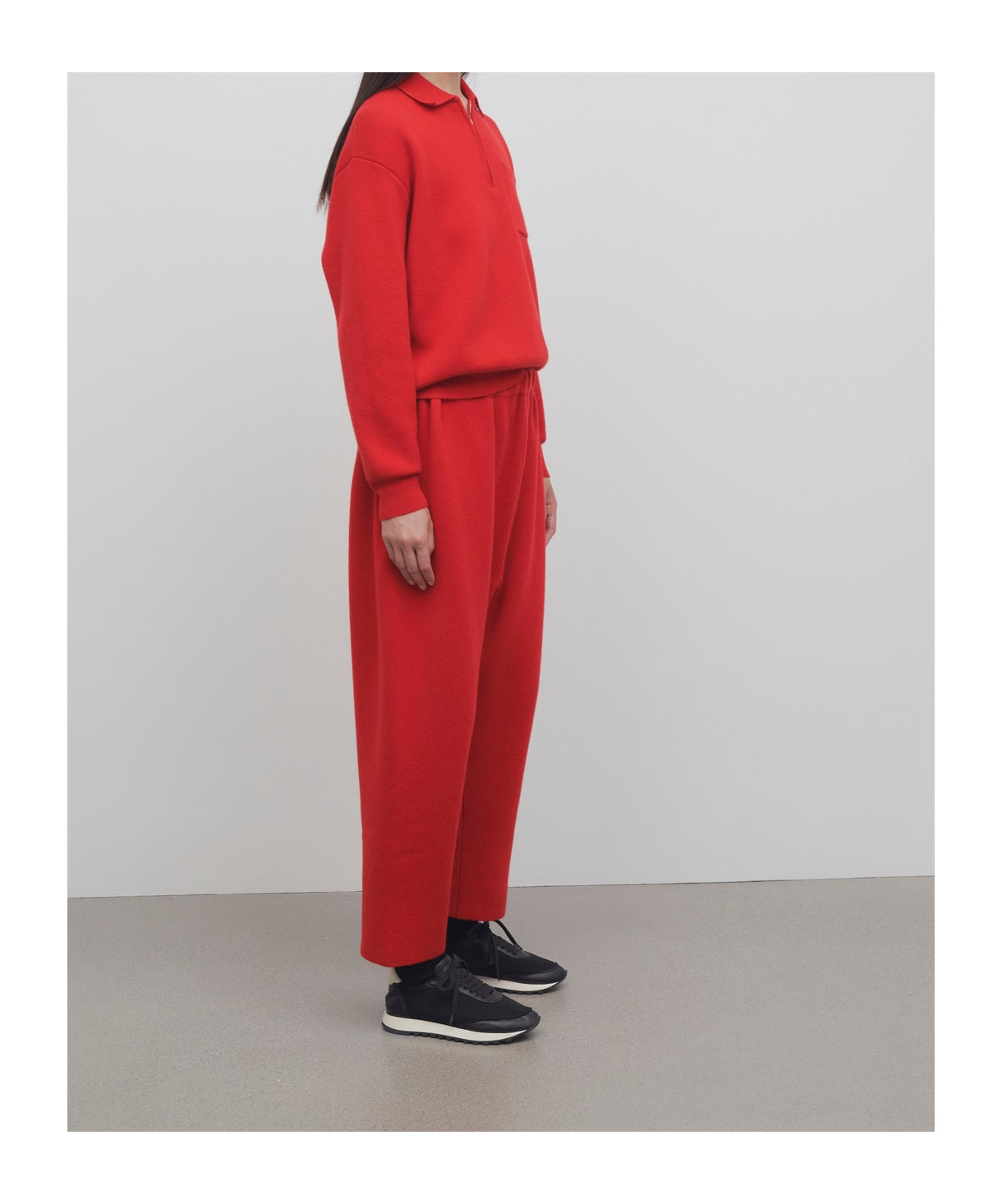 The Row Herea Cashmere Pants In Red