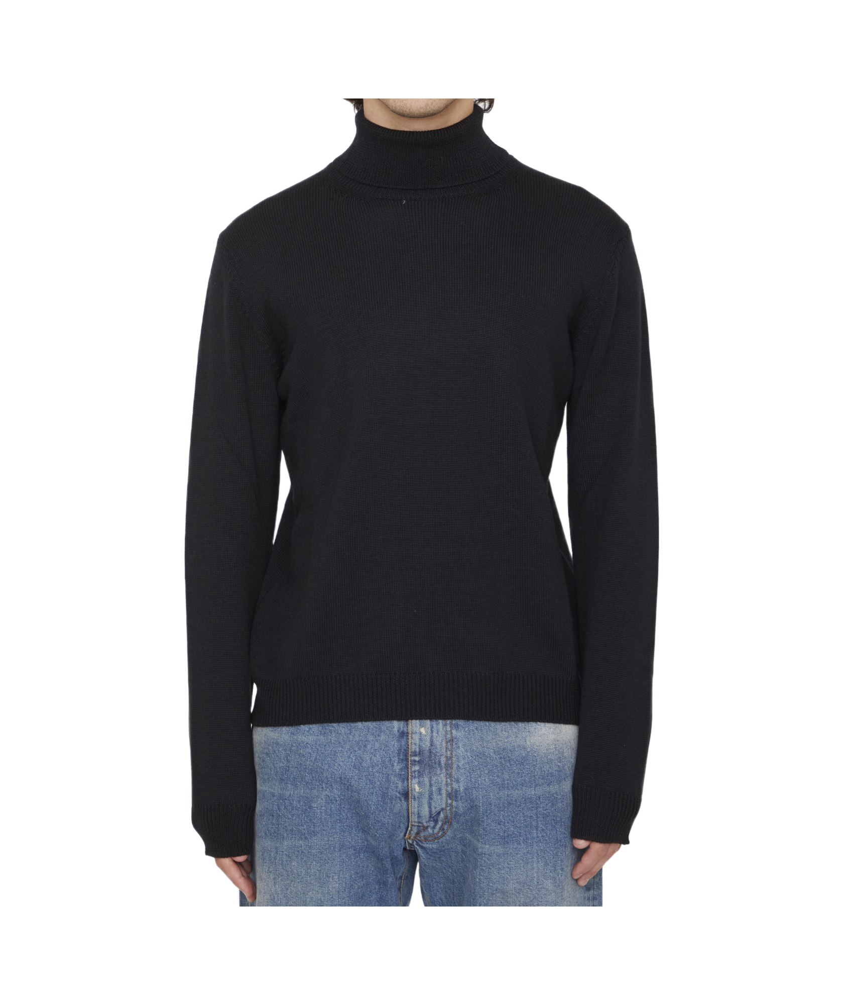 Roberto Collina Merino Wool Jumper In Black