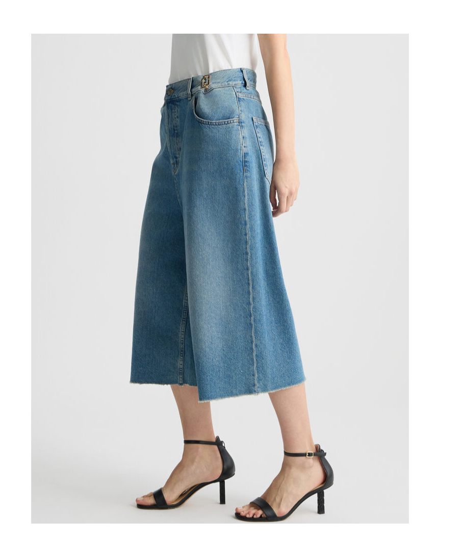 Liu •jo Liu Jo Denim Bermuda Shorts In Multi