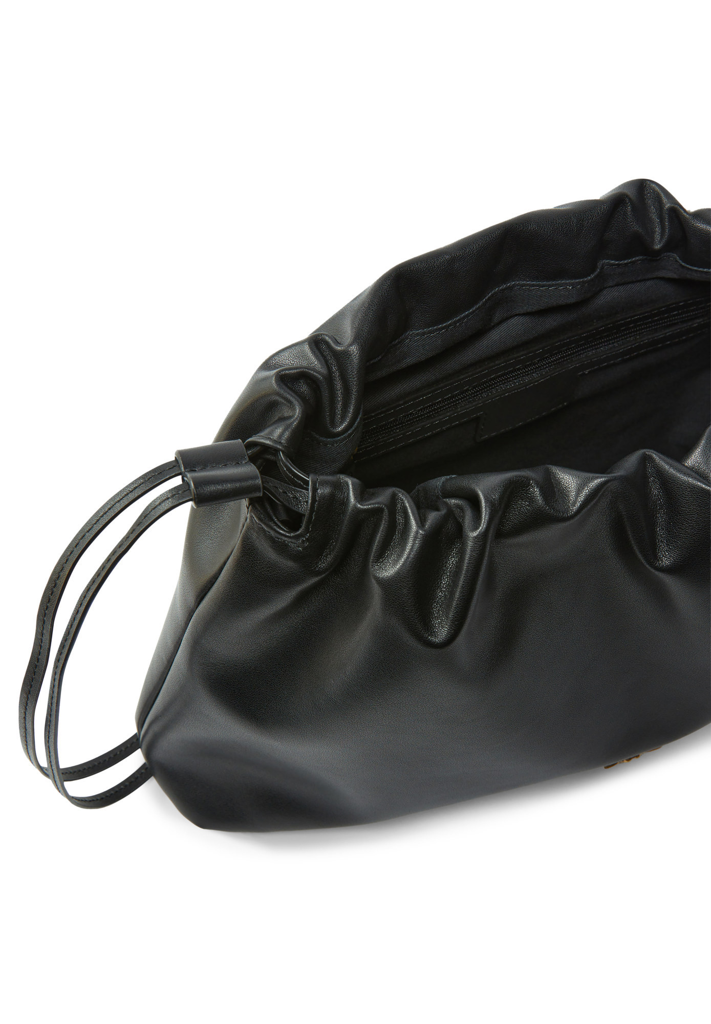 Pinko Drawstring Clutch In Black