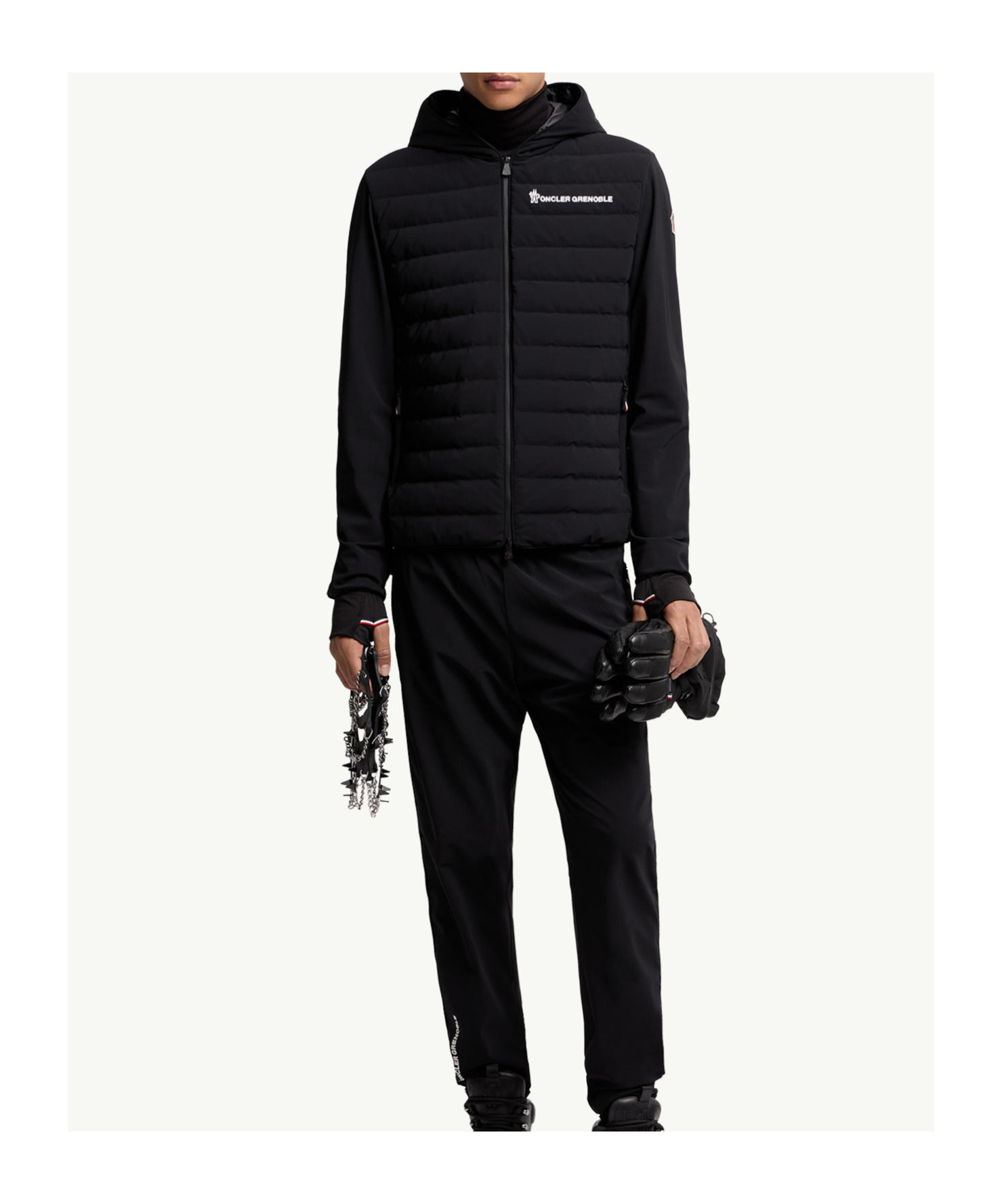 Moncler Hooded Quilted Nylon Down Outerwear In Black