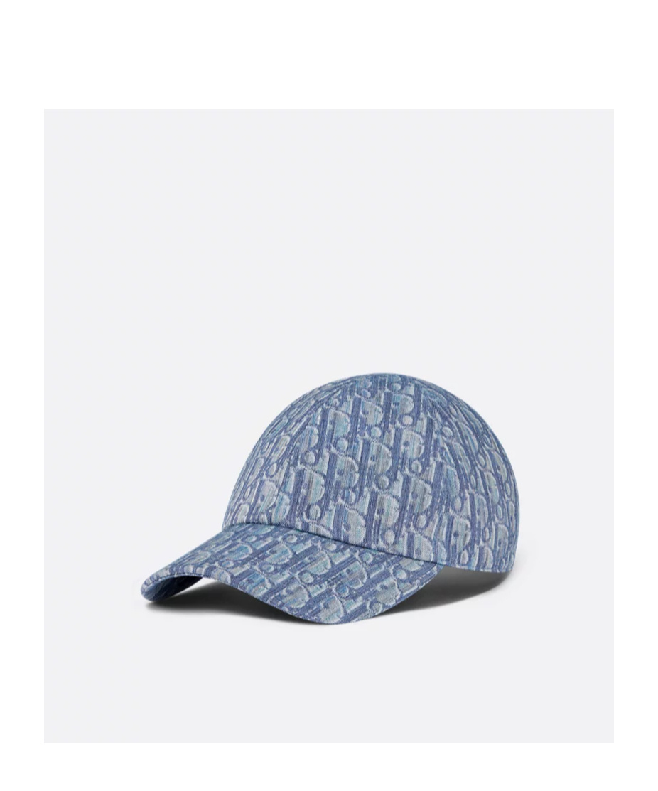 Dior Oblique Cap In Blue