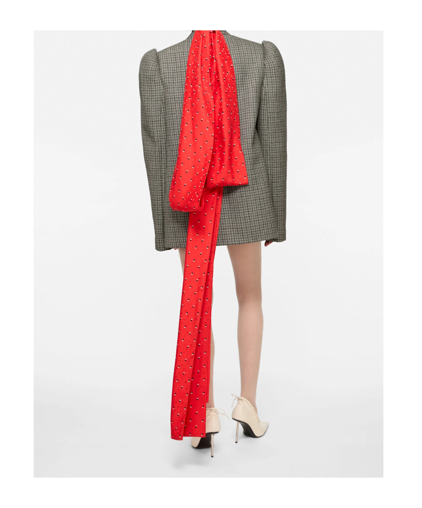 Acne Studios Houndstooth Double-breasted Blazer In Multi