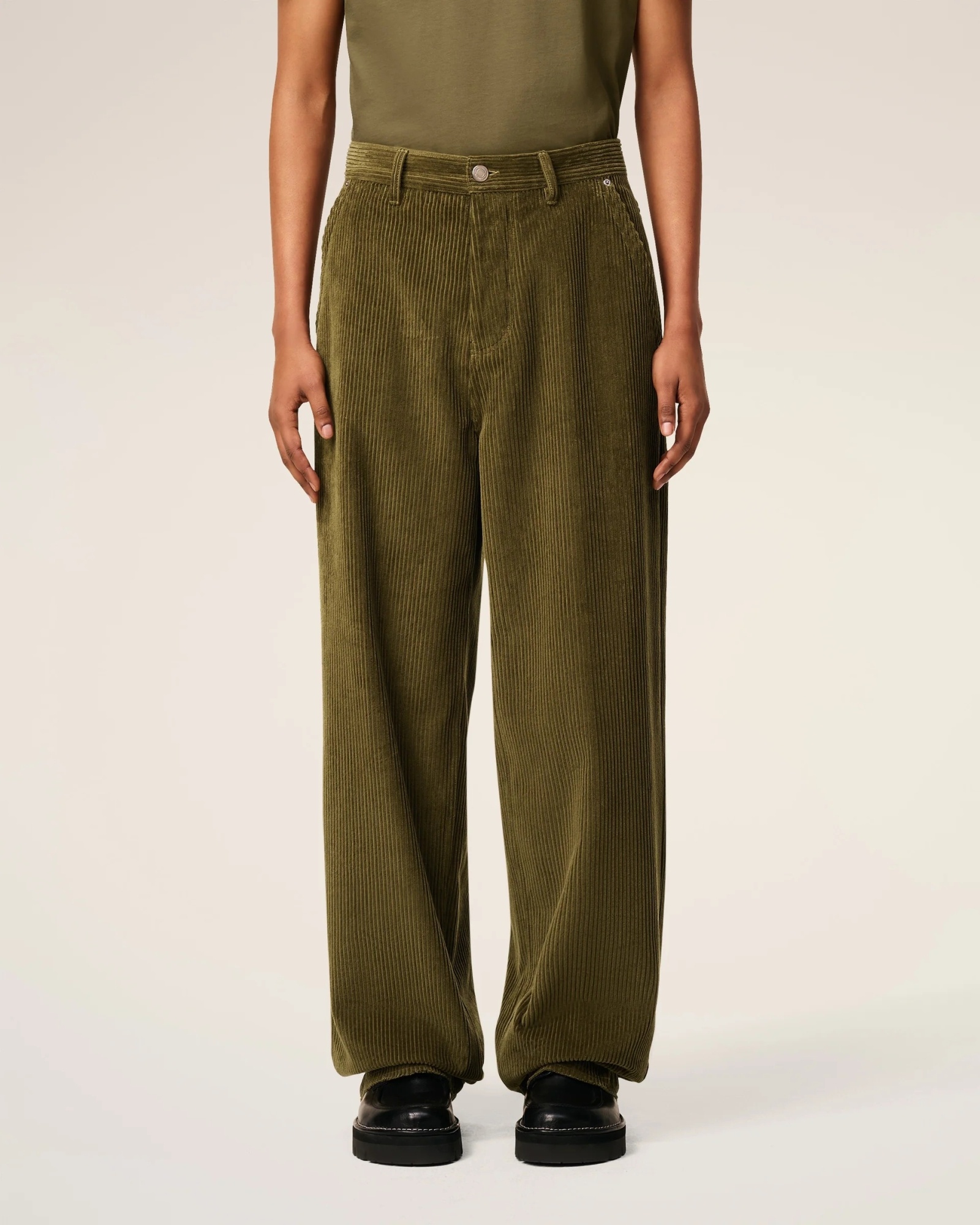 Ami Alexandre Mattiussi Belt Loops Slacks In Brown