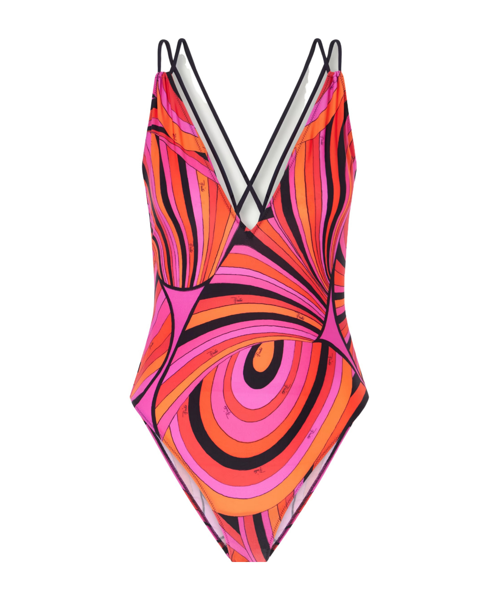 Pucci Printed Swimsuit In Multi