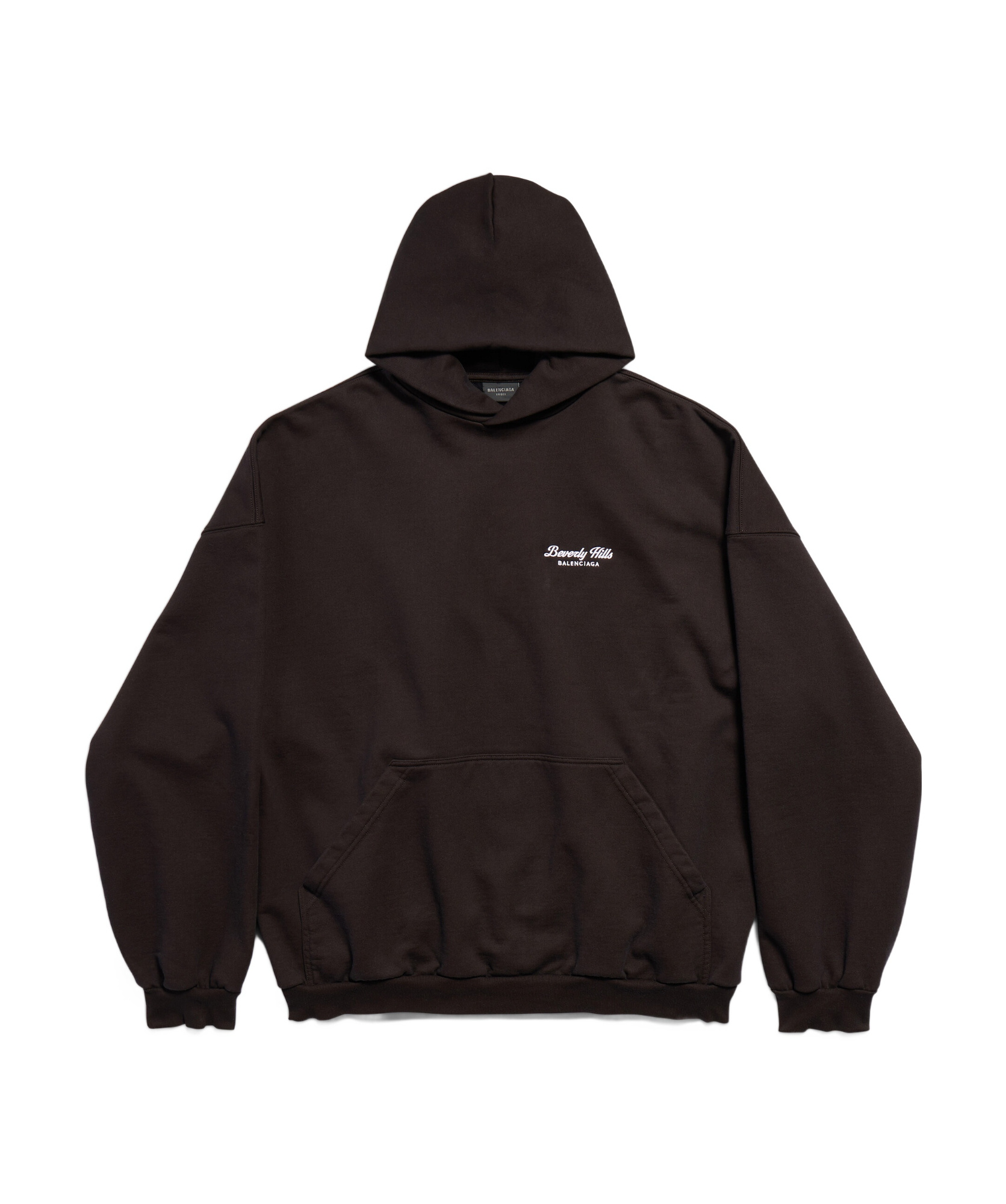 Balenciaga Women's Hoodie Over Beverly Hills Black | Size 2 | 739024tqvs7 In Brown