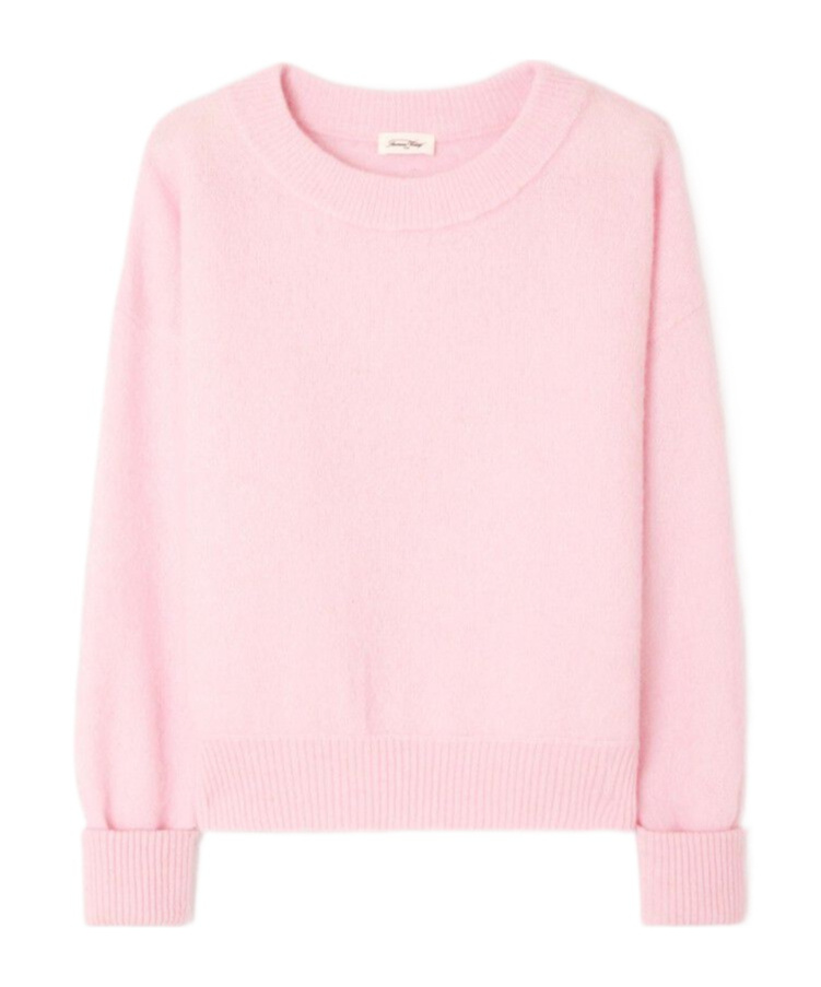 American Vintage Ribbed Sweater In Pink