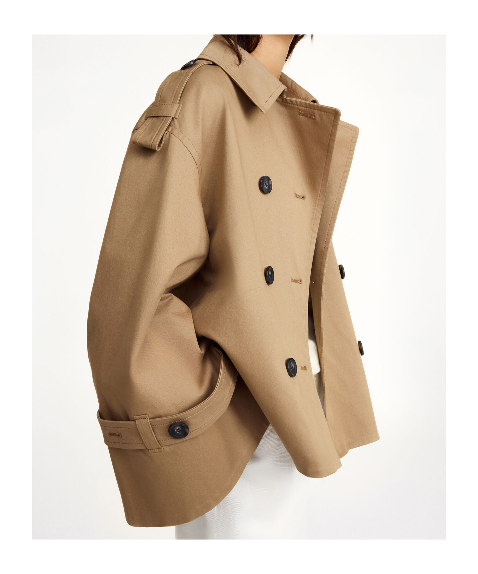Shop By Malene Birger Double-breasted Jacket In Nude